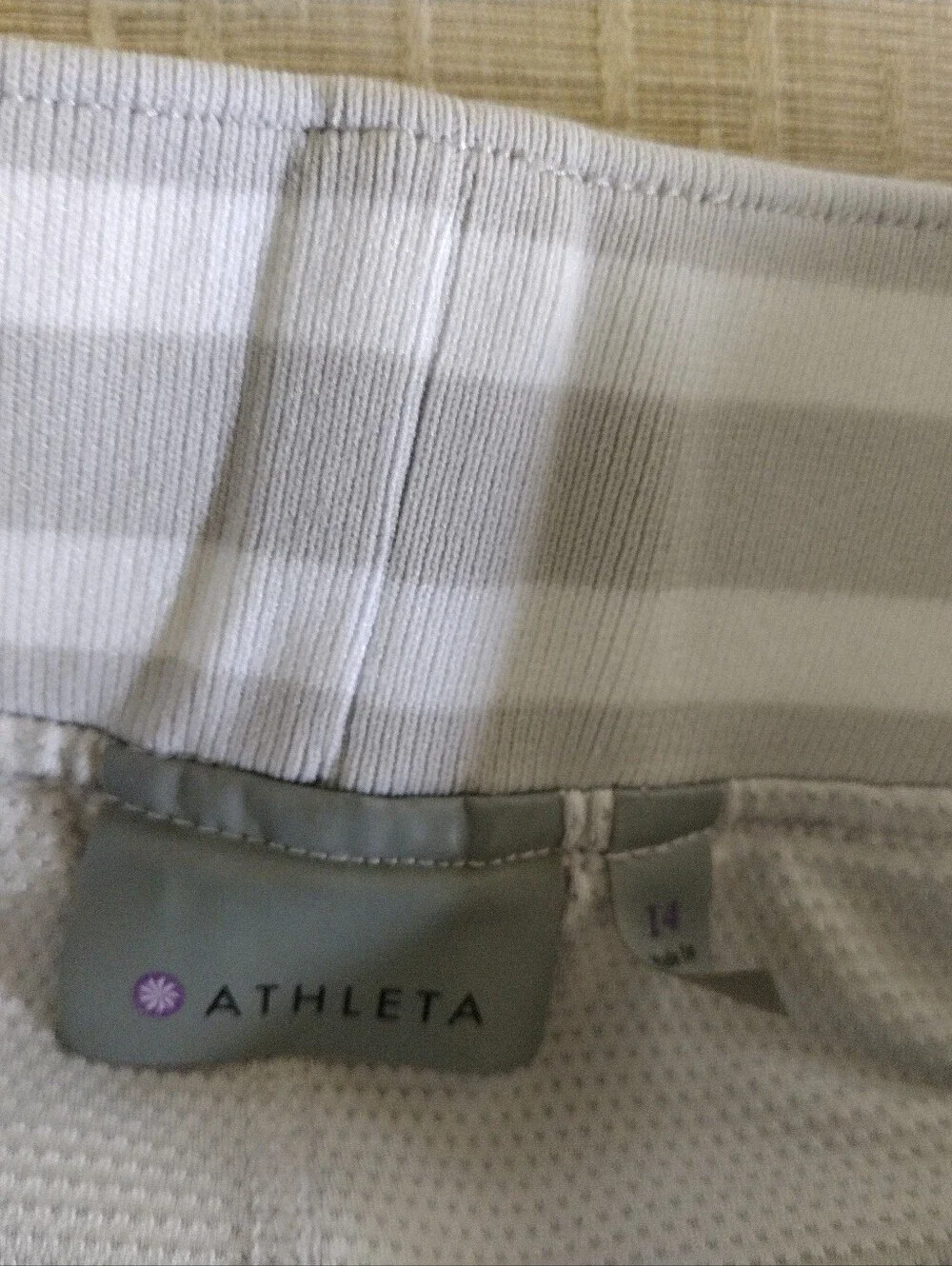 Athleta 14 Gray Sonara Skort Pull On Waistband Athletic Tennis Skirt Short